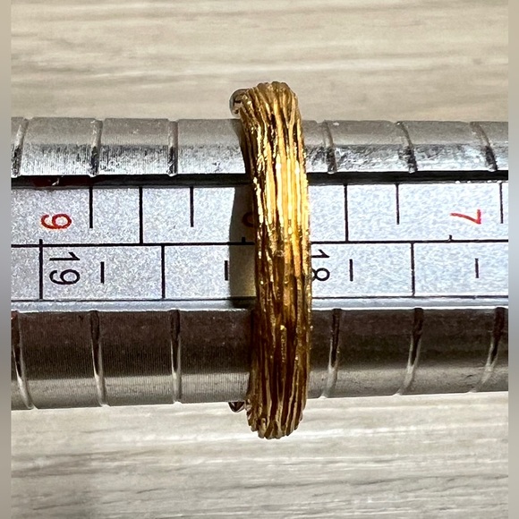 Stephen Dweck Diamonds Sterling Silver/Gold Vermeil Fortuna Twig Ring, Size 8 - Picture 11 of 11